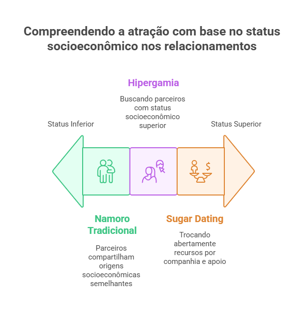 Infografia resumo do artigo sobre hipergamia.